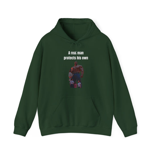 "A Real Man Protects His Own" – Men's Hoodie