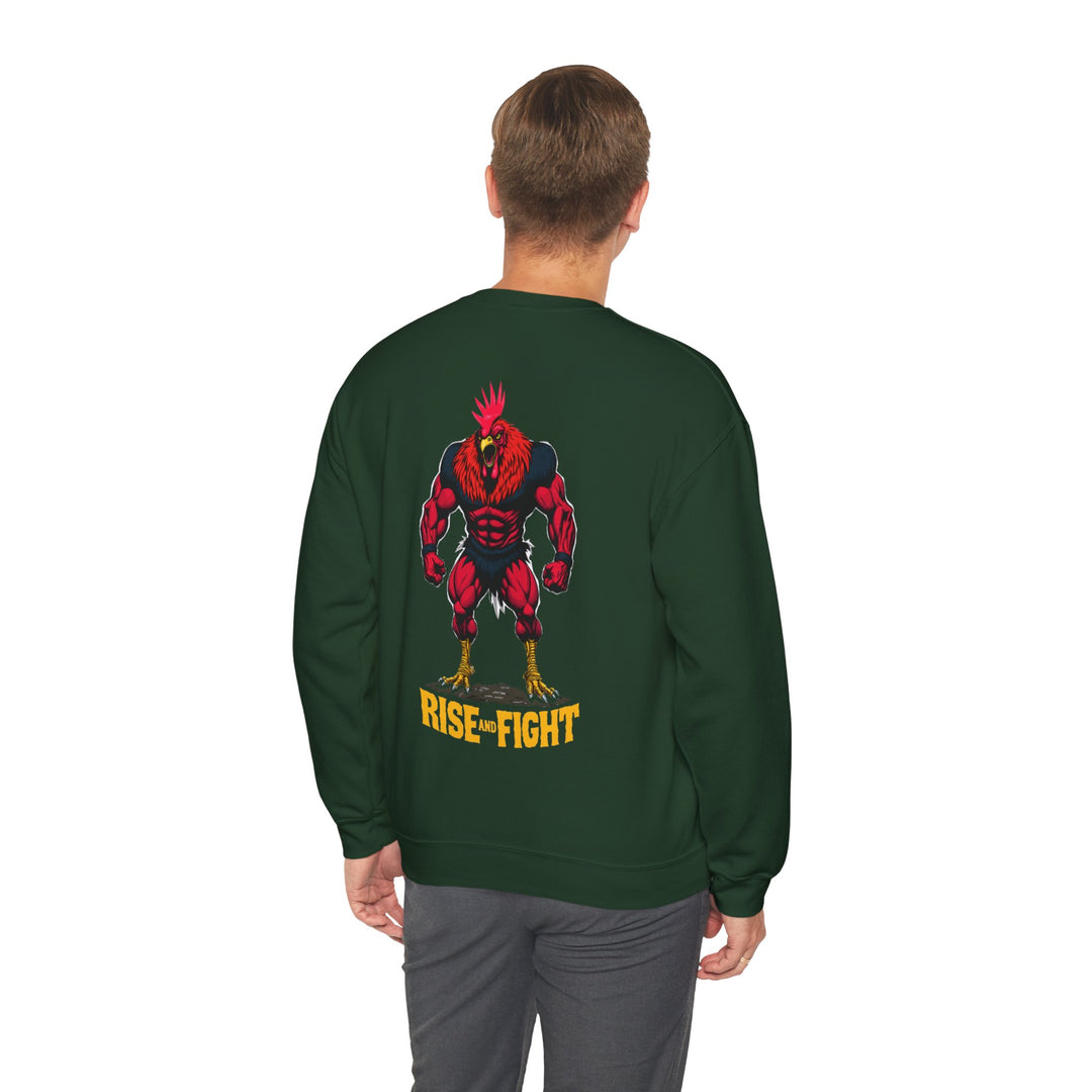 Rise and Fight – Warrior Rooster-sweatshirt