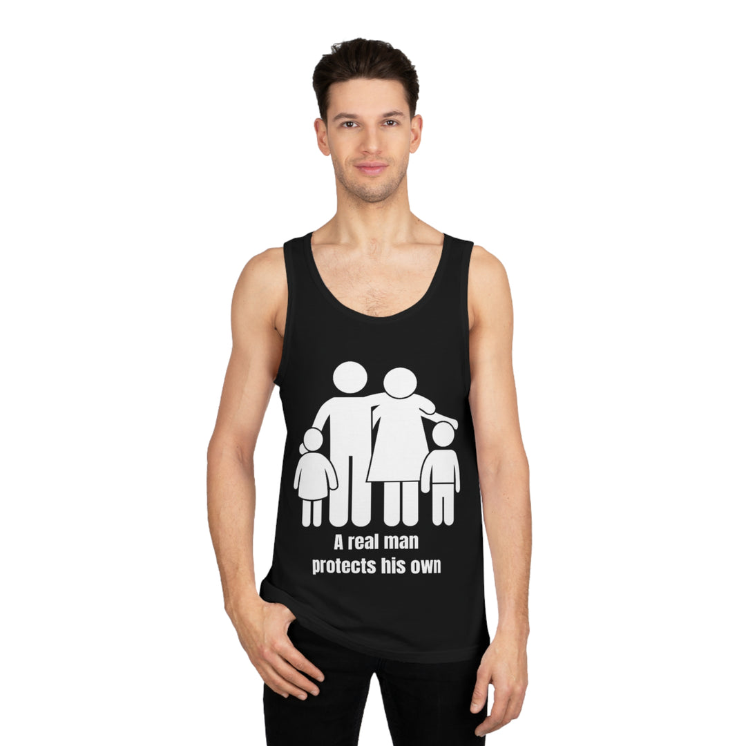 A Real Man Protects His Own Tank Top – Strength in Responsibility