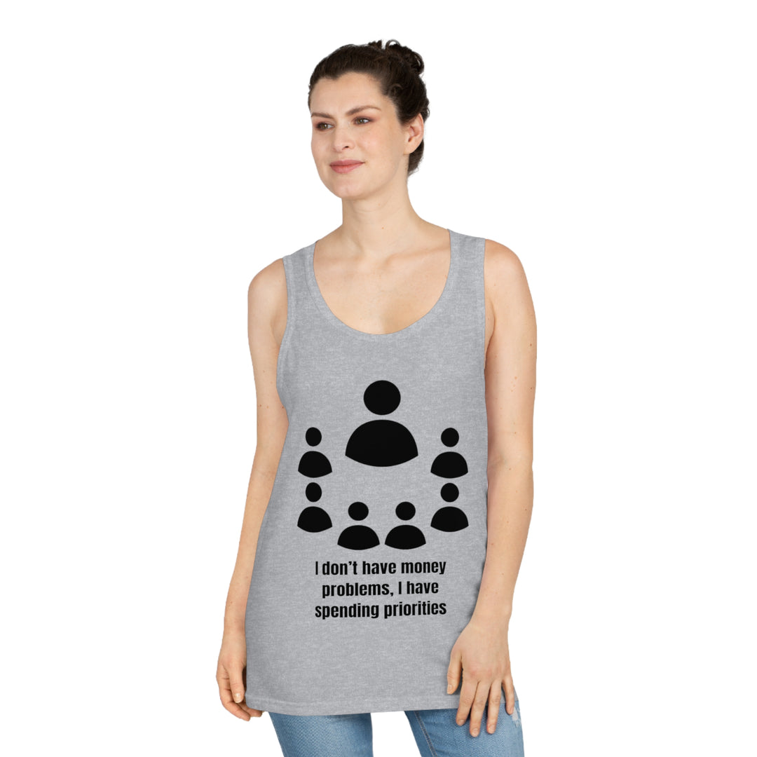 Spending Priorities Tank Top – Smart Choices, Bold Statements