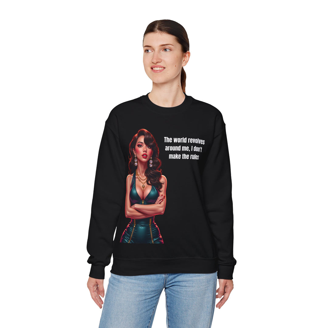 Die Welt dreht sich um mich – Damen Sweatshirt