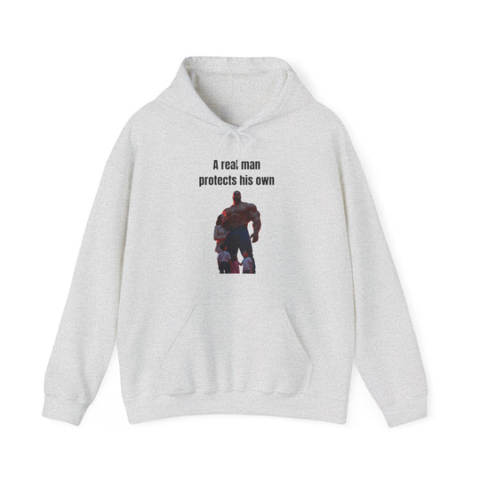 "A Real Man Protects His Own" – Men's Hoodie