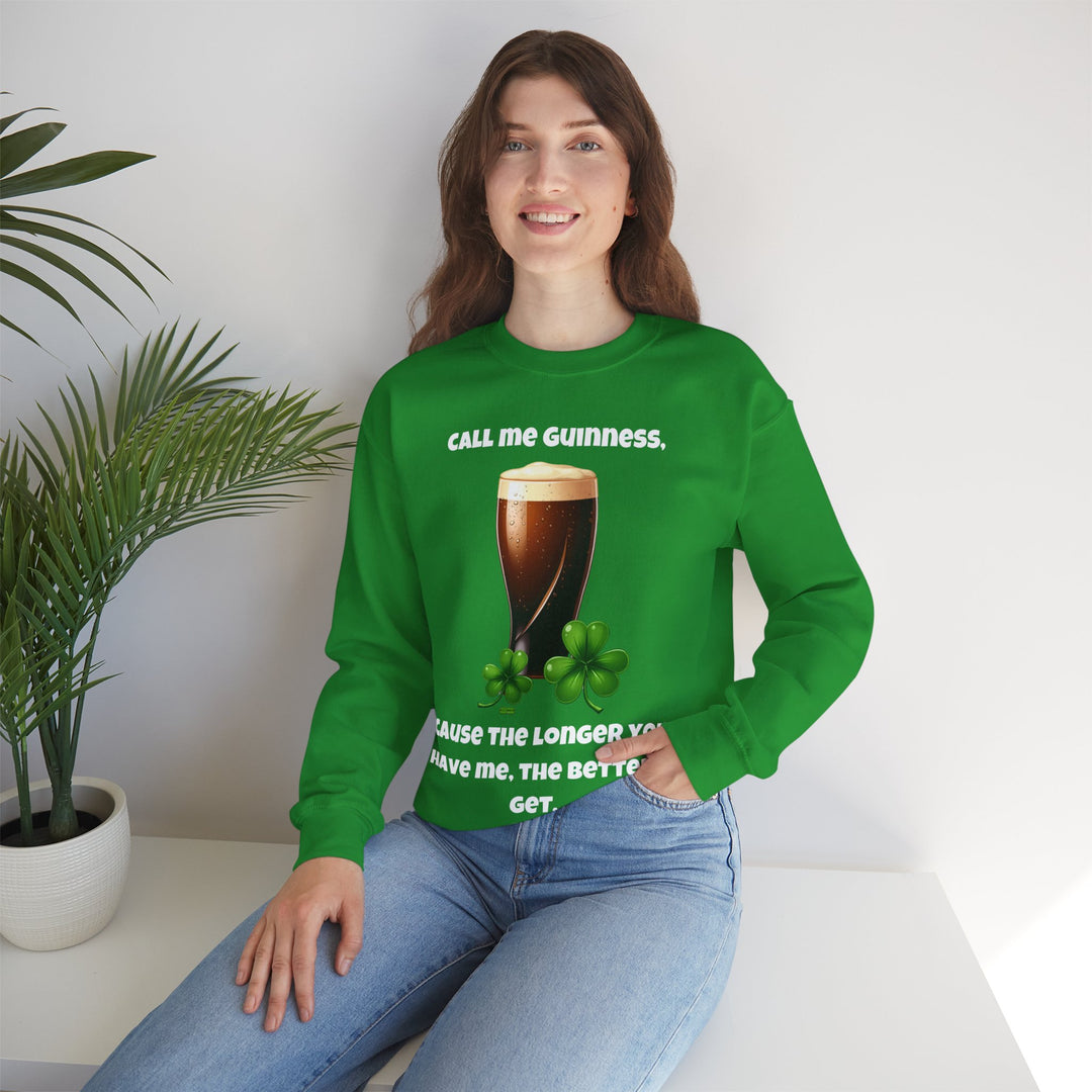 Call Me Guinness – St. Patrick’s Day Crewneck Sweatshirt