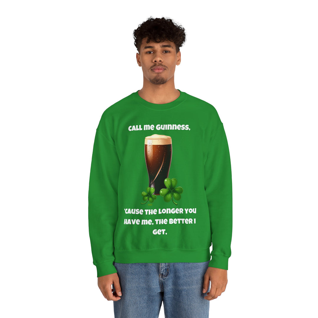 Nenn mich Guinness – St. Patrick's Day Rundhals-Sweatshirt