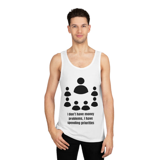 Spending Priorities Tank Top – Smart Choices, Bold Statements