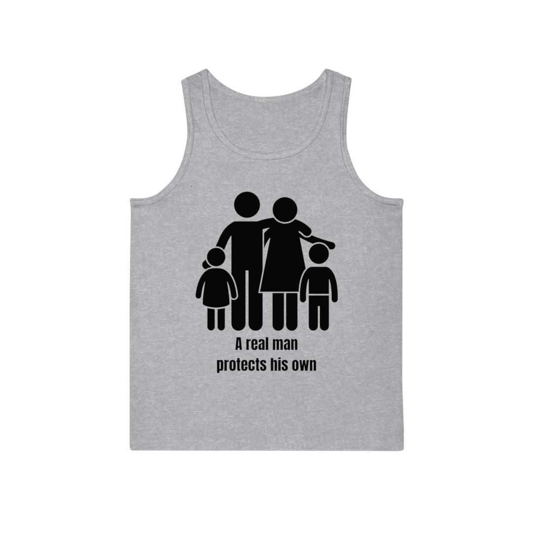 A Real Man Protects His Own Tank Top – Strength in Responsibility