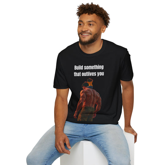 „Baue etwas, das dich überlebt“ – Herren T-Shirt