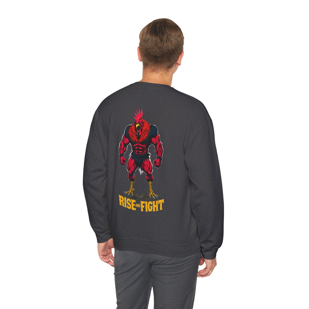 Rise and Fight – Warrior Rooster-sweatshirt