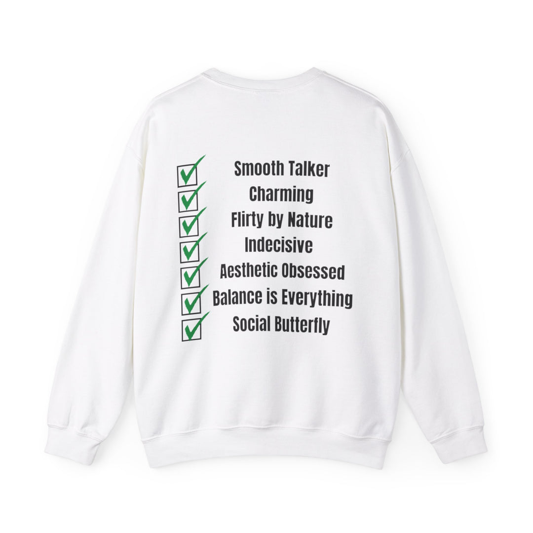 Weegschaal Zodiac – Smooth Talker &amp; Social Butterfly Sweatshirt 