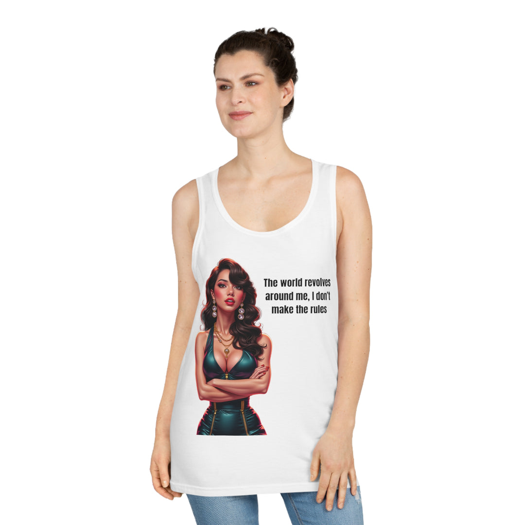 De wereld draait om mij – Tanktop voor dames