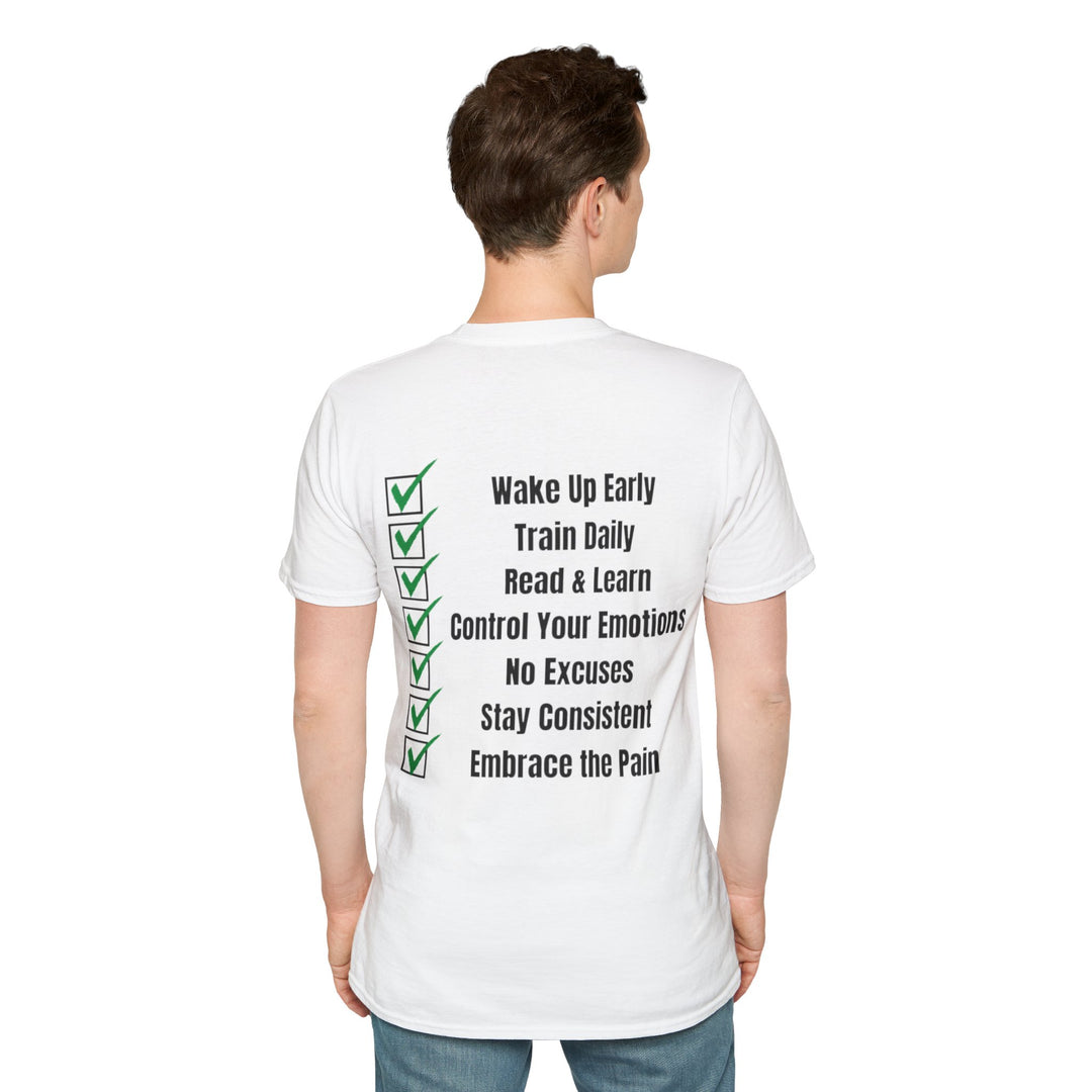 Discipline boven verlangen T-shirt – Toewijding aan groei