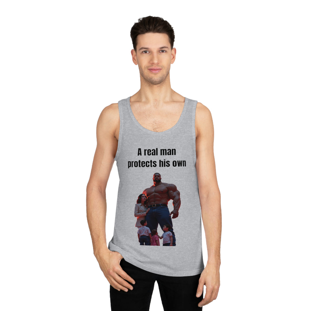 "A Real Man Protects His Own" – Men's Tank Top