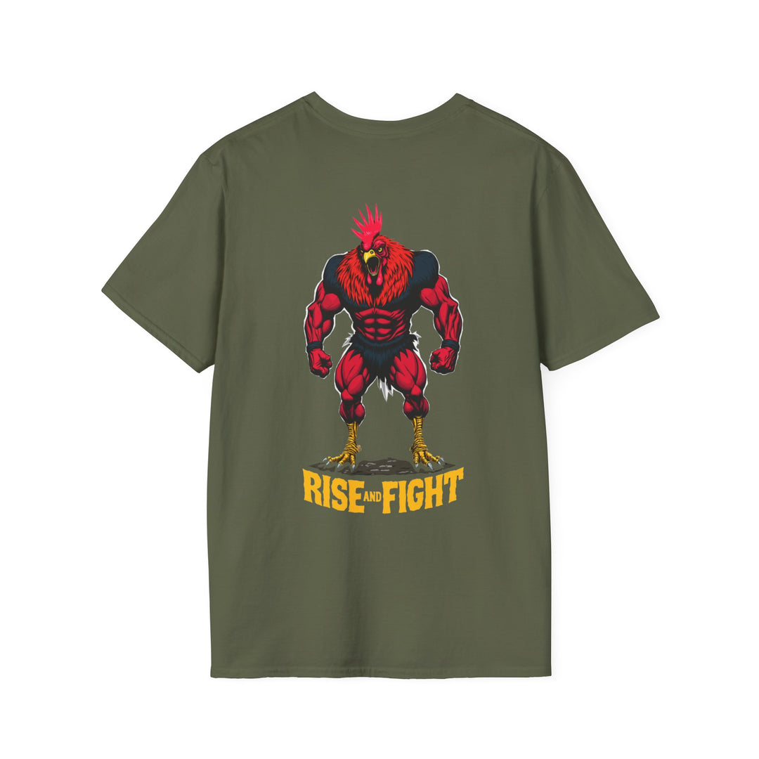 Rise and Fight – Krieger-Hahn T-Shirt