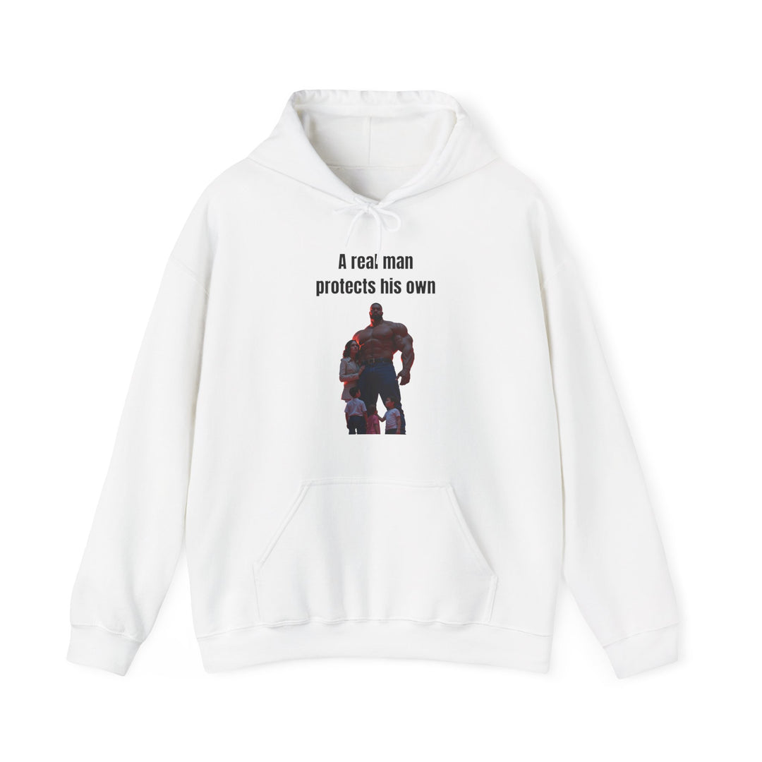 "A Real Man Protects His Own" – Men's Hoodie