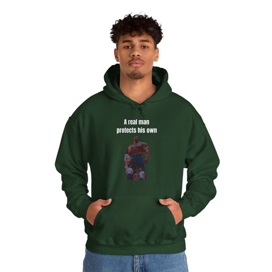 "A Real Man Protects His Own" – Men's Hoodie