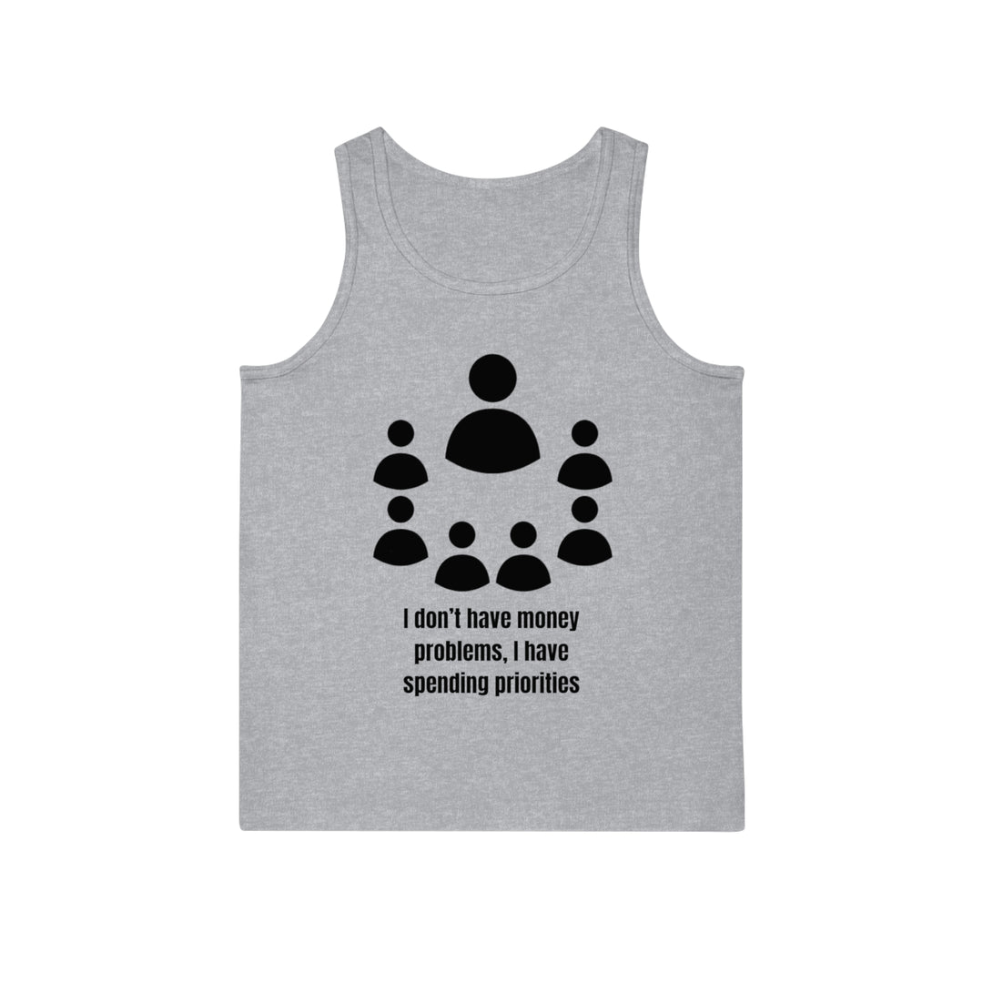 Spending Priorities Tank Top – Smart Choices, Bold Statements