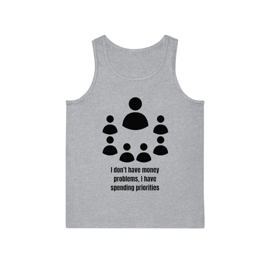 Spending Priorities Tank Top – Smart Choices, Bold Statements