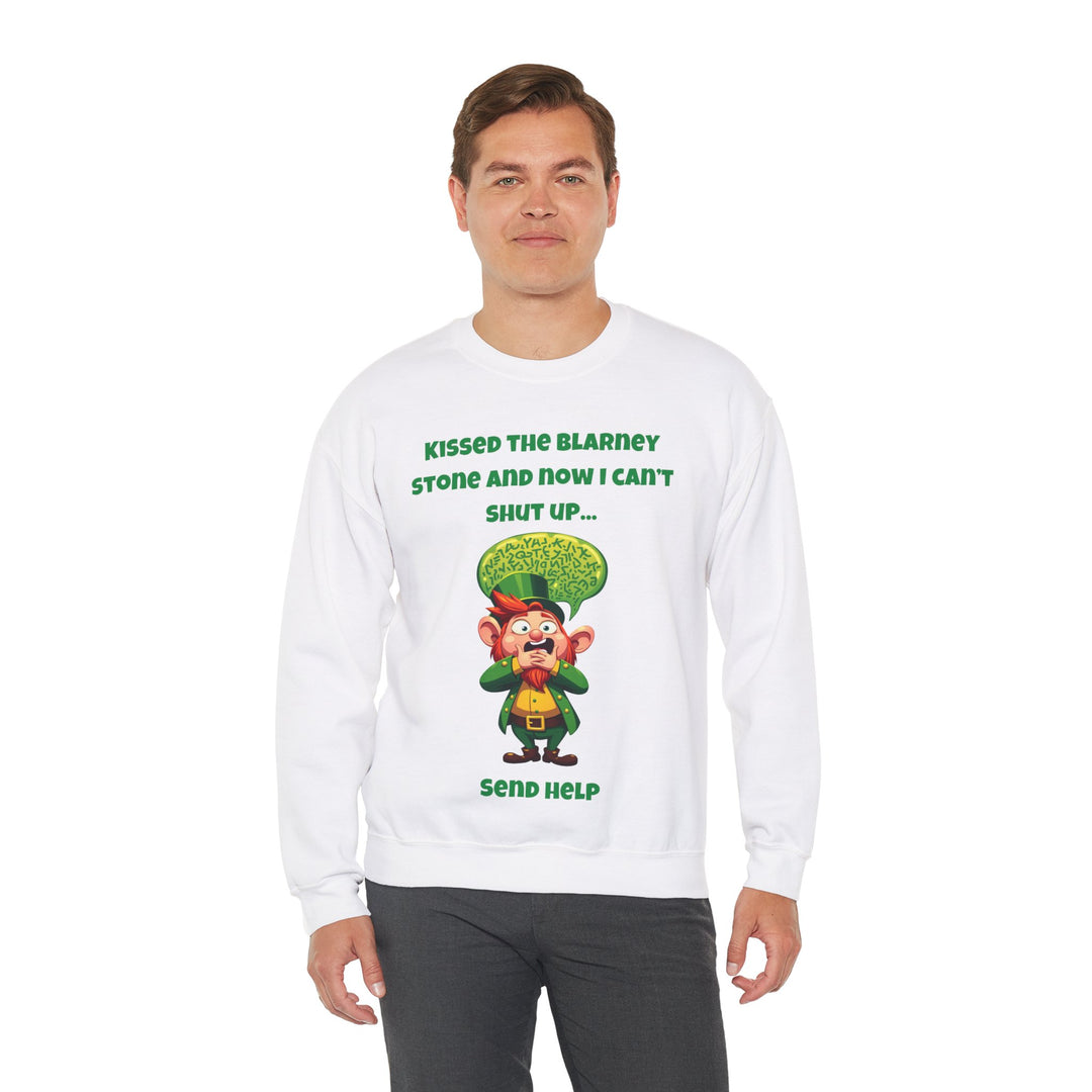 Kissed the Blarney Stone – Jetzt kann ich nicht mehr die Klappe halten Sweatshirt mit Rundhalsausschnitt