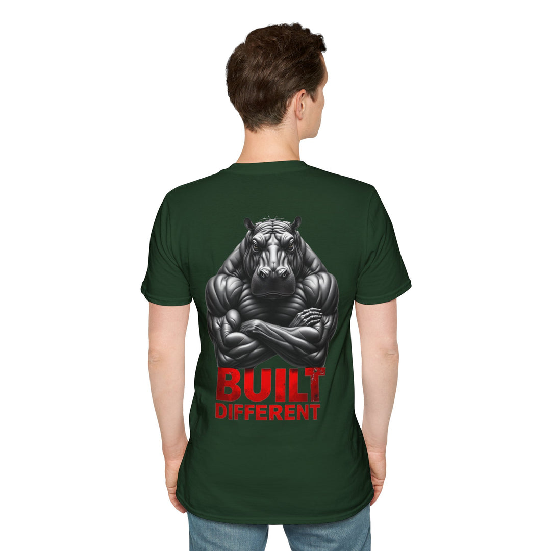 Built Different – ​​Power Hippo T-Shirt