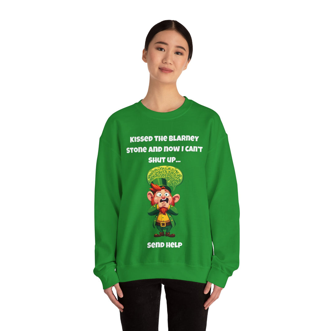 Kissed the Blarney Stone – Nu kan ik mijn mond niet houden Sweatshirt met ronde hals