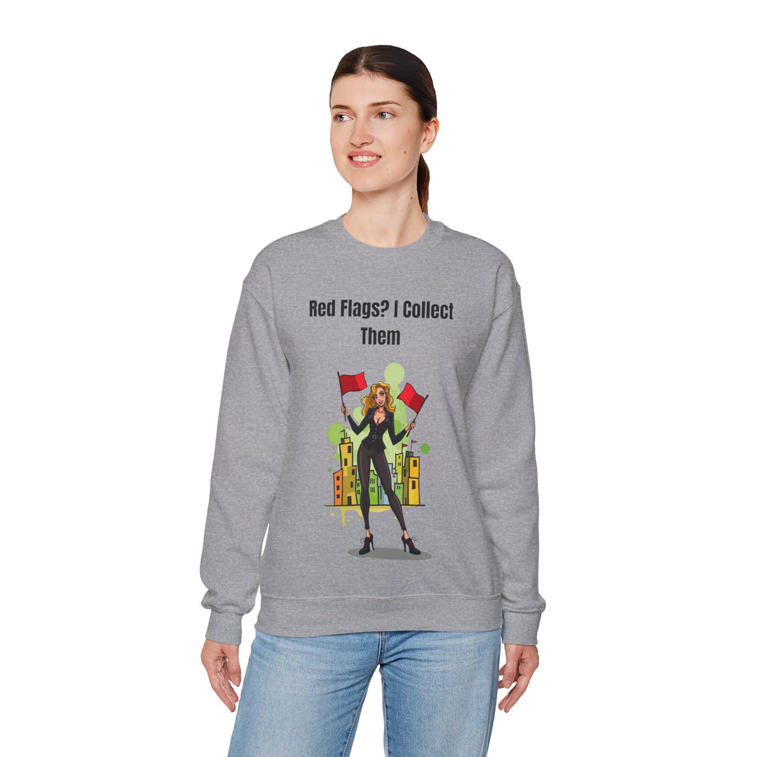 Red Flags? I Collect Them – Women’s Cozy Sweatshirt