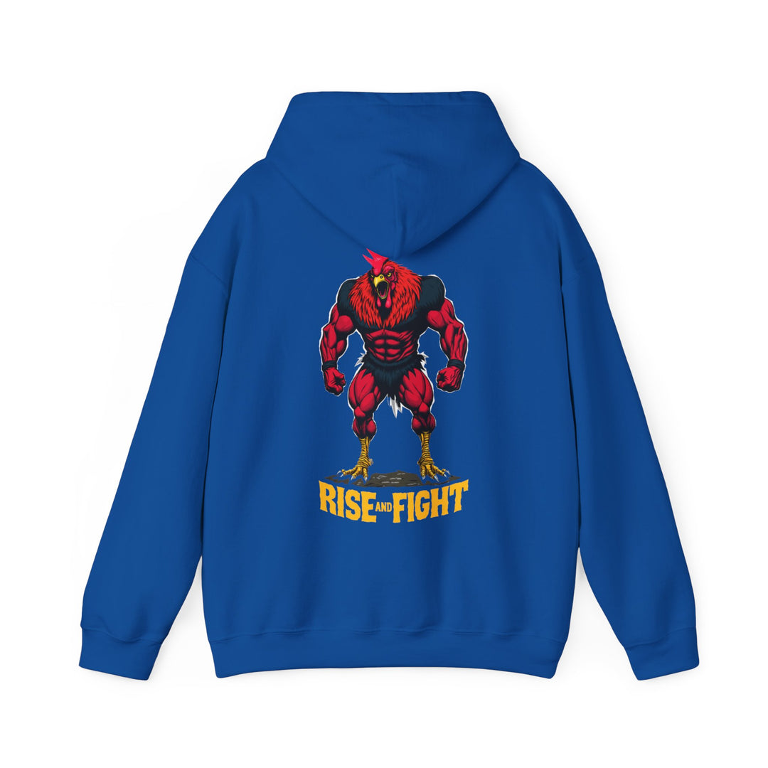 Rise and Fight – Warrior Rooster Hoodie