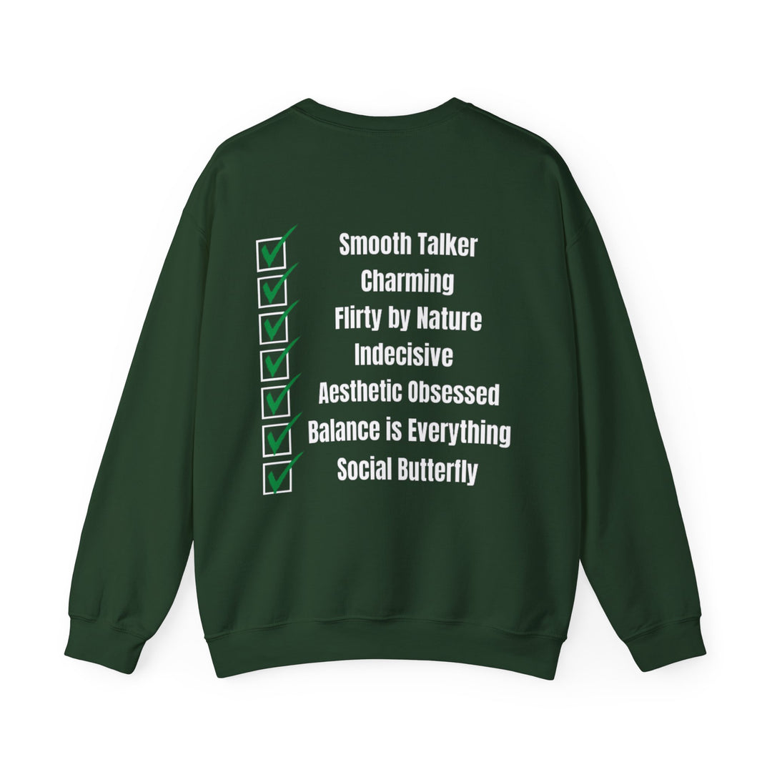 Weegschaal Zodiac – Smooth Talker &amp; Social Butterfly Sweatshirt 