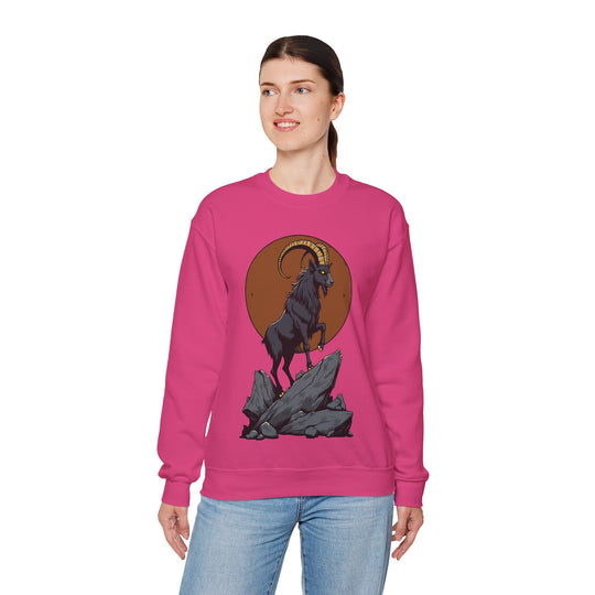 Sweatshirt mit Sternzeichen Steinbock – Ehrgeizig, entschlossen und belastbar