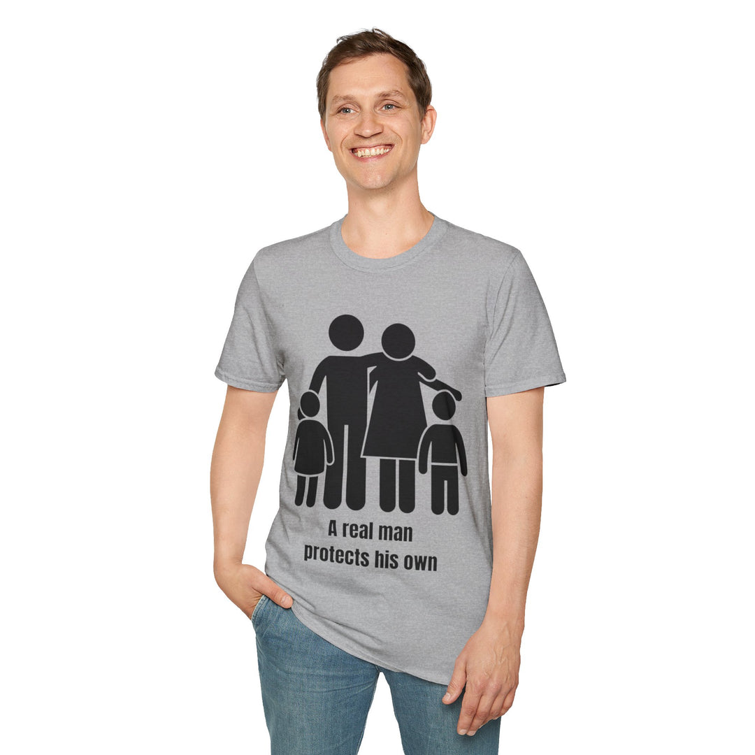 A Real Man Protects His Own T-Shirt – Strength Through Responsibility