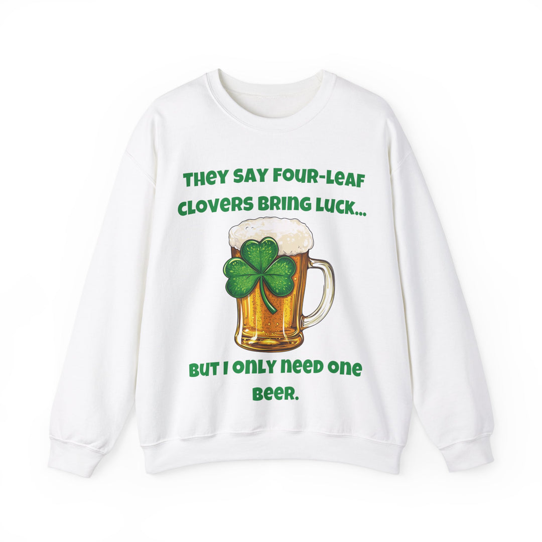 Lucky Beer Sweatshirt – St. Patrick’s Day Fun & Festivity