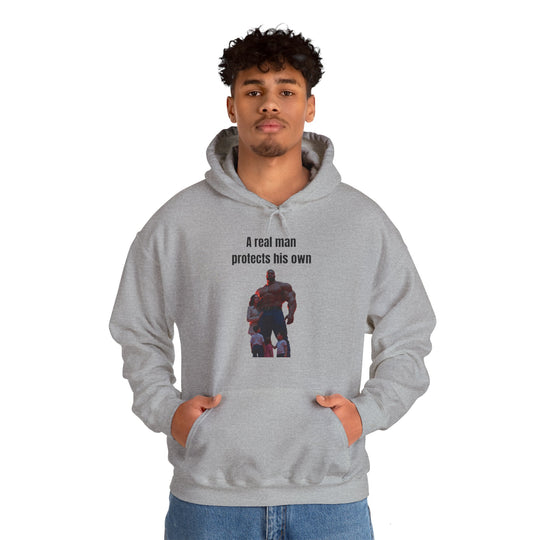 "A Real Man Protects His Own" – Men's Hoodie