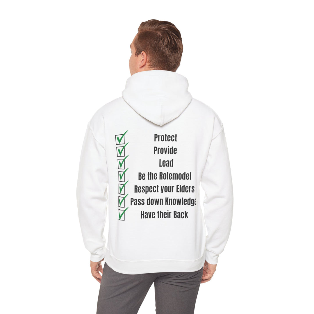 „Ein echter Mann schützt die Seinen“ – Herren Hoodie