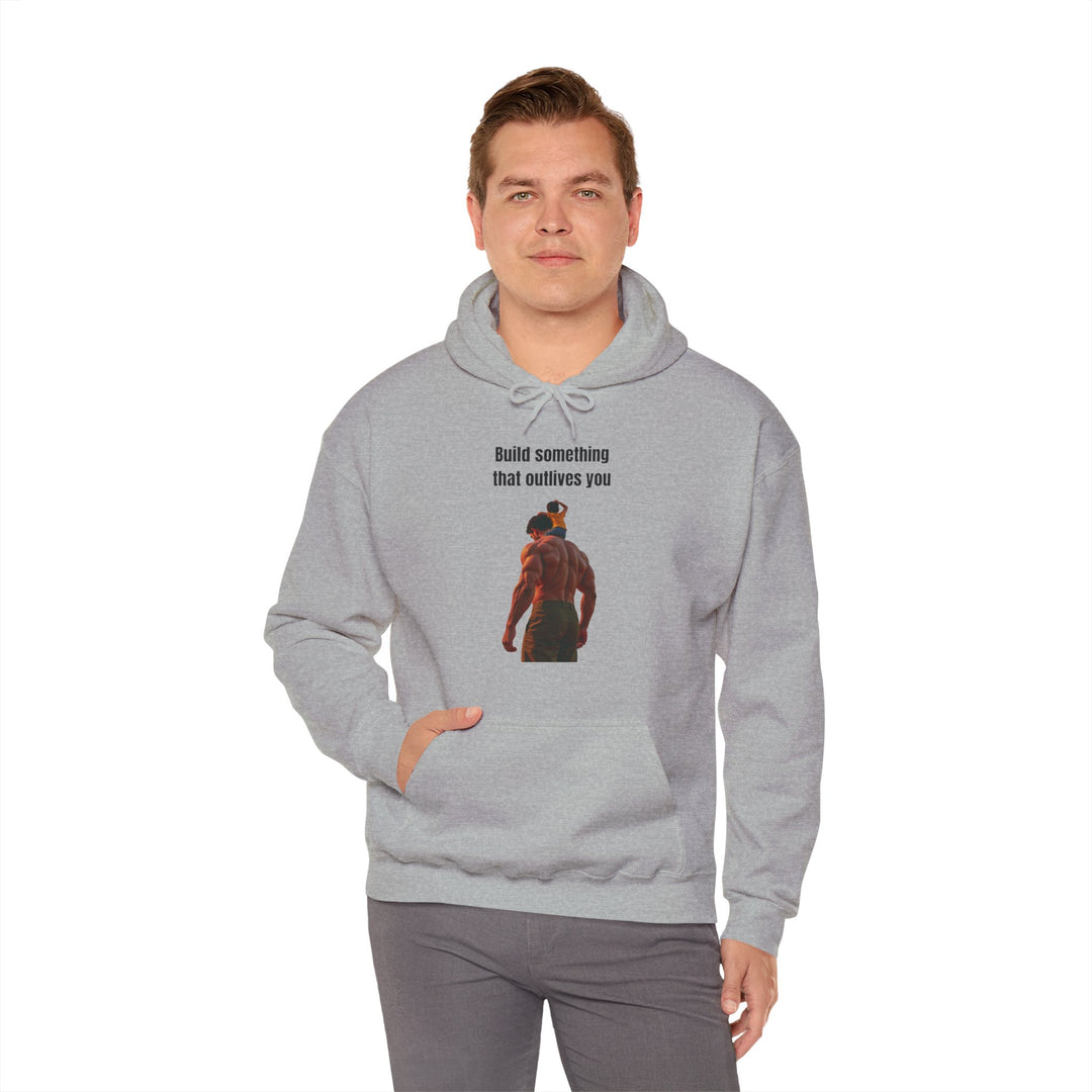 „Baue etwas, das dich überlebt“ – Herren Hoodie