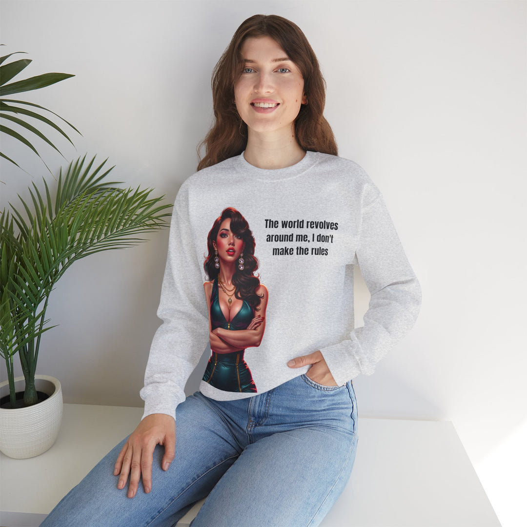 Die Welt dreht sich um mich – Damen Sweatshirt