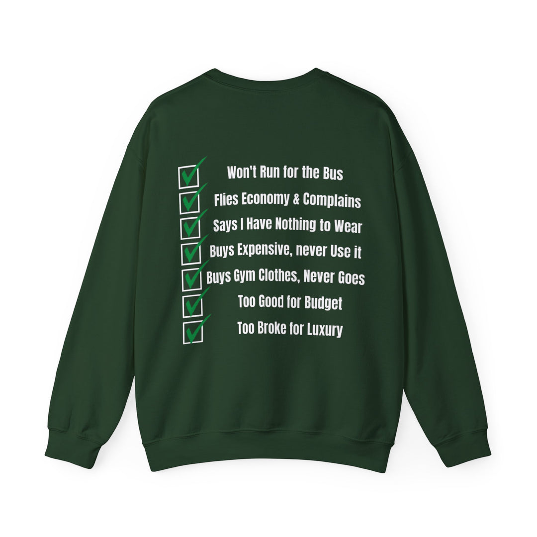 Spending Priorities – Men’s Sweatshirt