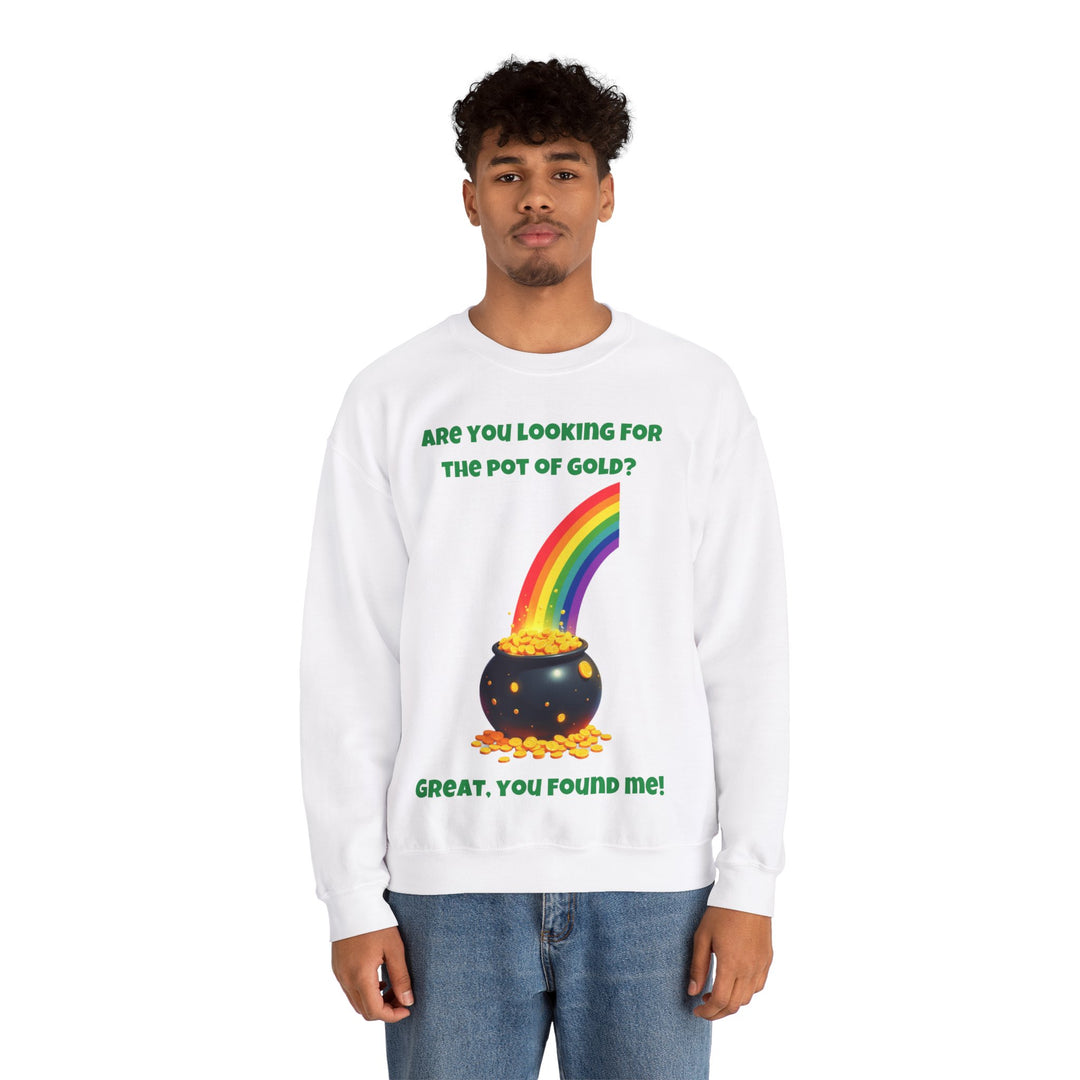 "Pot of Gold" St. Patrick's Day ronde hals sweatshirt 