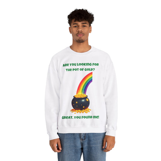 "Pot of Gold" St. Patrick's Day Rundhals-Sweatshirt 