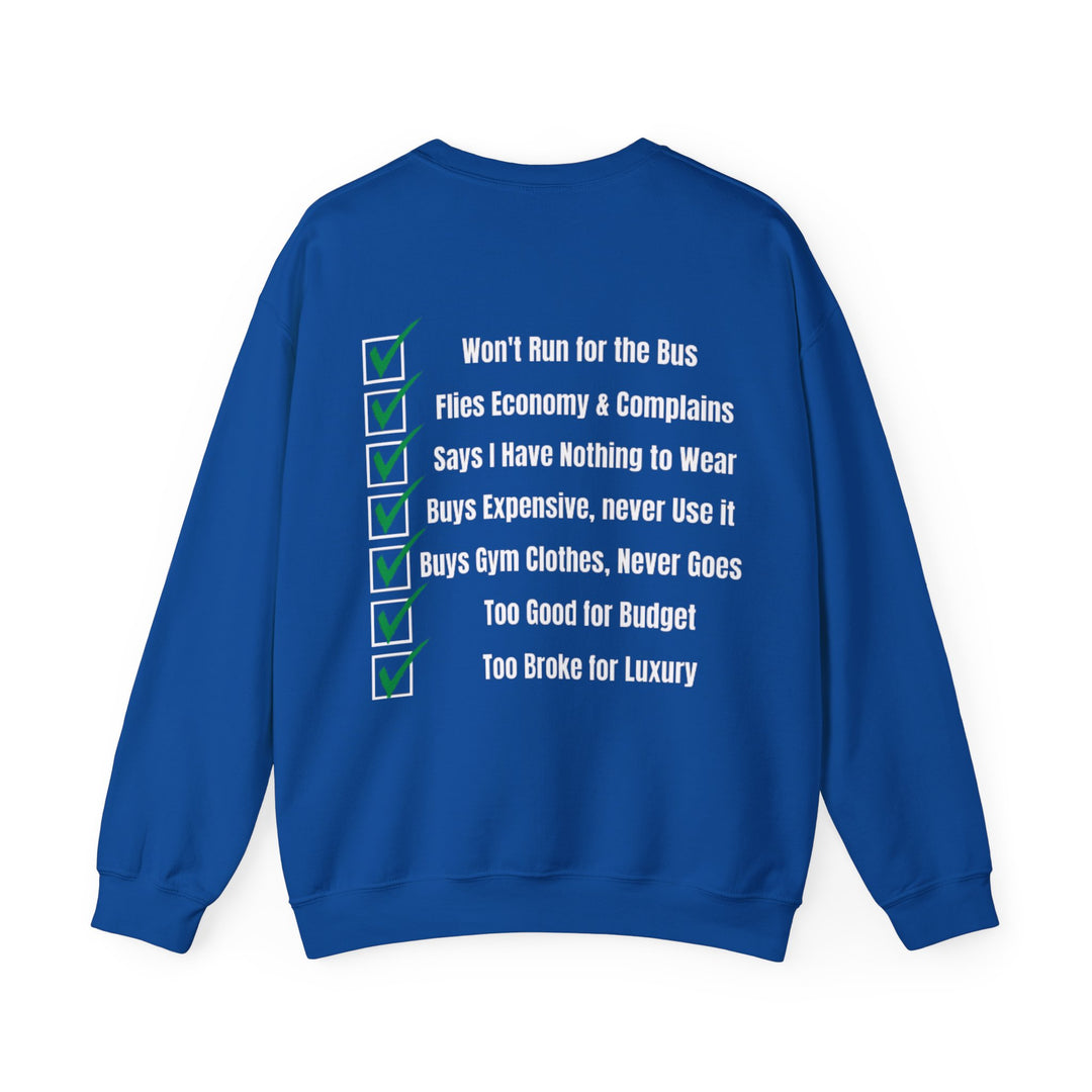 Spending Priorities – Men’s Sweatshirt