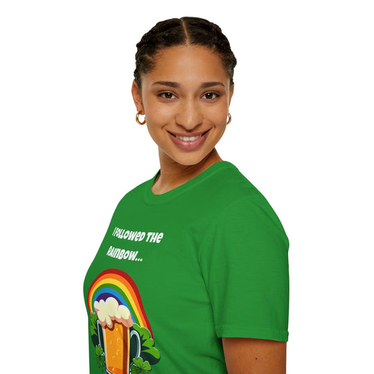 Regenbogen Gold T-Shirt – St. Patrick's Day Spaß &amp; Festlichkeit