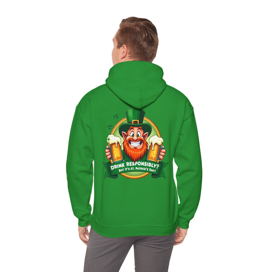 Hoodie „Drink Responsibly“ – Ausgabe zum St. Patrick’s Day