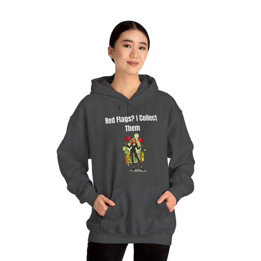 Rote Fahnen? Ich sammle sie – Gemütlicher Damen Hoodie