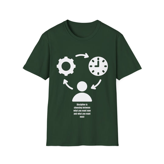 Discipline boven verlangen T-shirt – Toewijding aan groei