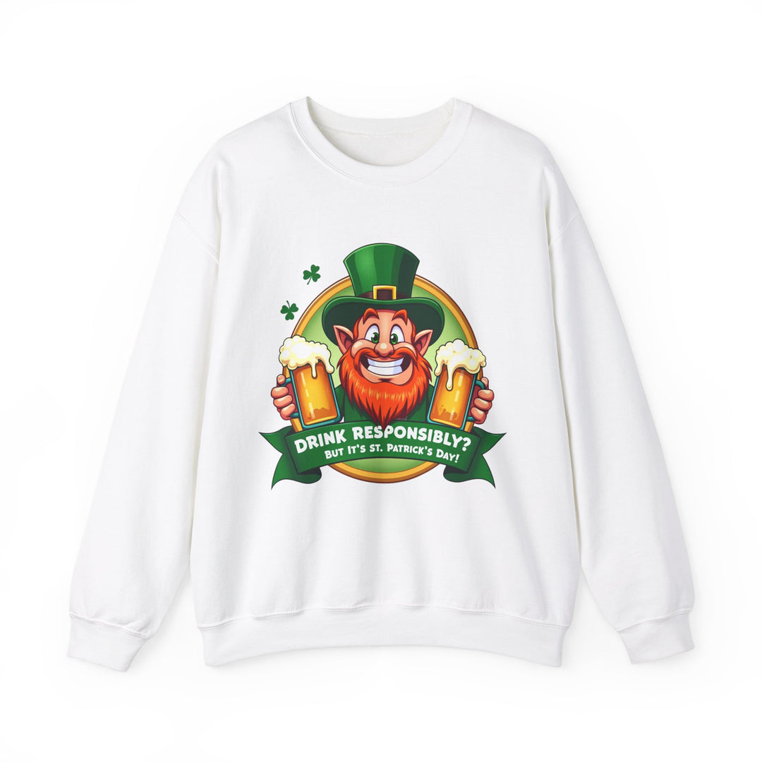 Sweatshirt „Trinken Sie verantwortungsvoll“ – St. Patrick's Day Edition