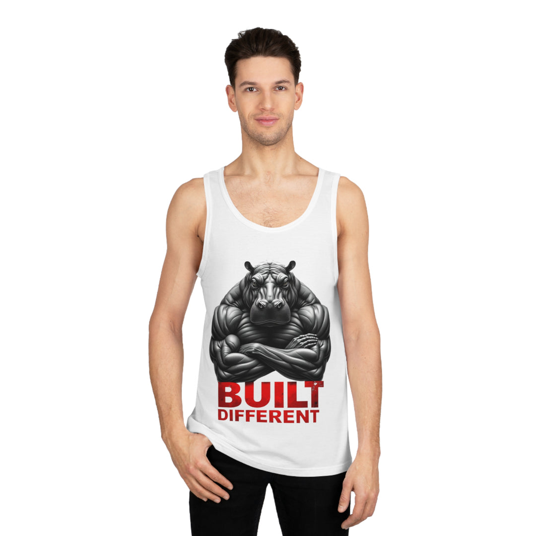 Built Different – ​​Power Hippo Tank Top