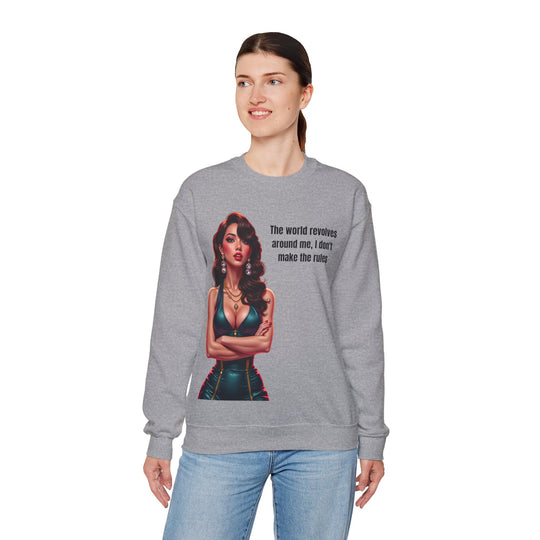 Die Welt dreht sich um mich – Damen Sweatshirt