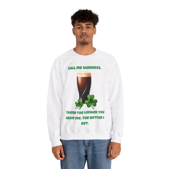 Nenn mich Guinness – St. Patrick's Day Rundhals-Sweatshirt