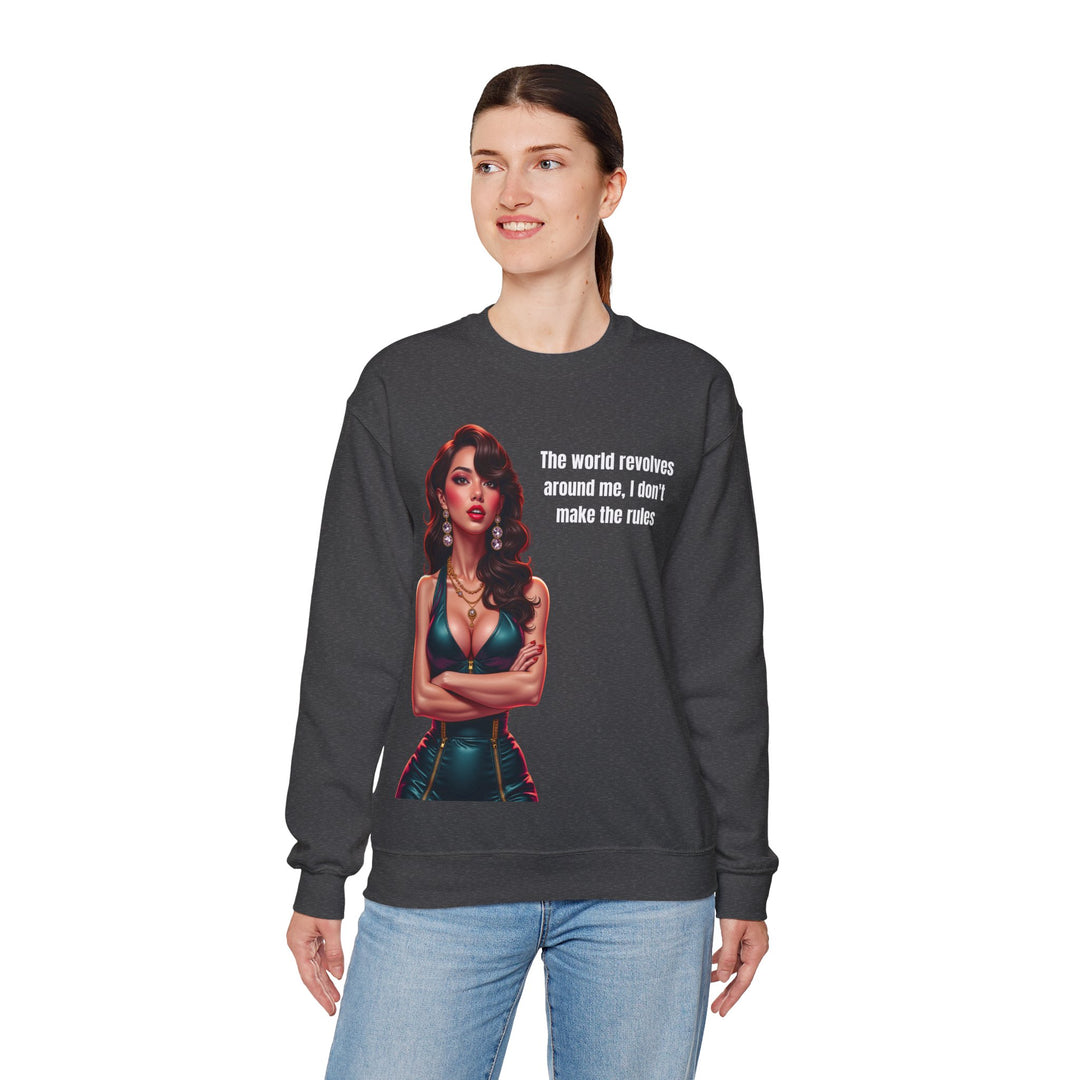 Die Welt dreht sich um mich – Damen Sweatshirt