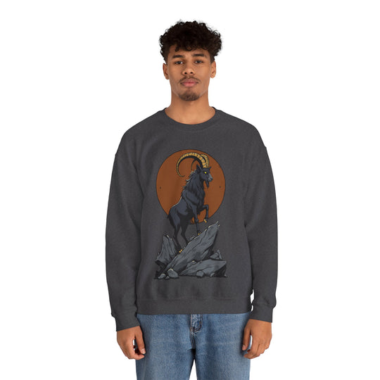 Sweatshirt mit Sternzeichen Steinbock – Ehrgeizig, entschlossen und belastbar