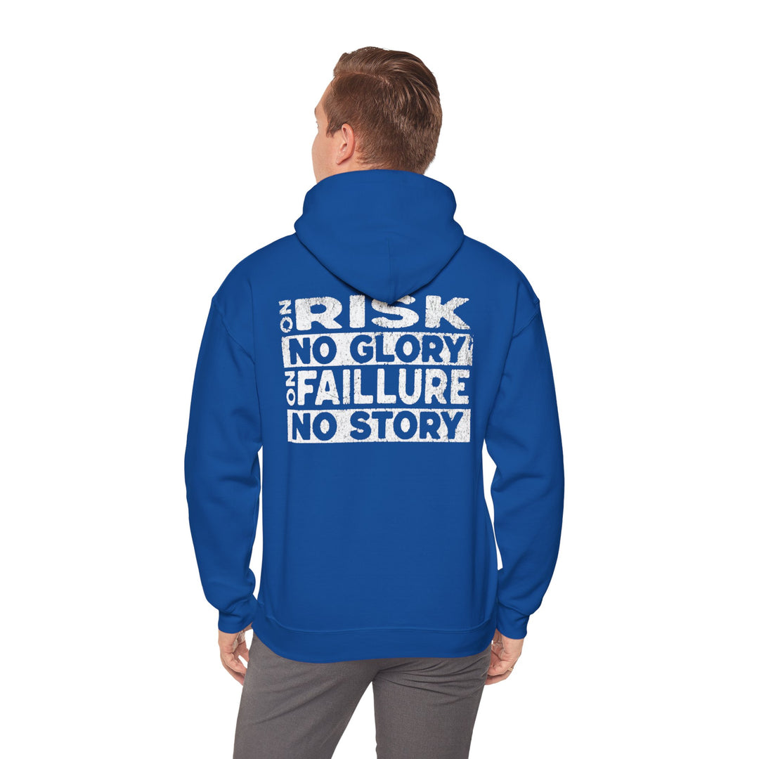 "No Risk, No Glory – No Failure, No Story" Men's Hoodie