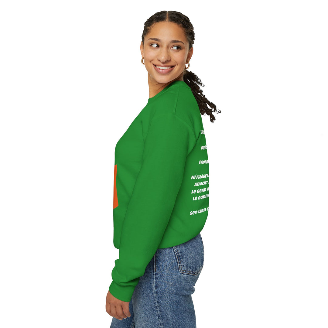 Irish Pride Sweatshirt – Gedurfd, dronken en patriottisch